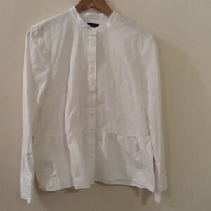 J. Crew Classic Cream Button-Up Shirt